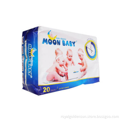 Baby diaper with Velcro tape and nonwoven top sheet and backsheet